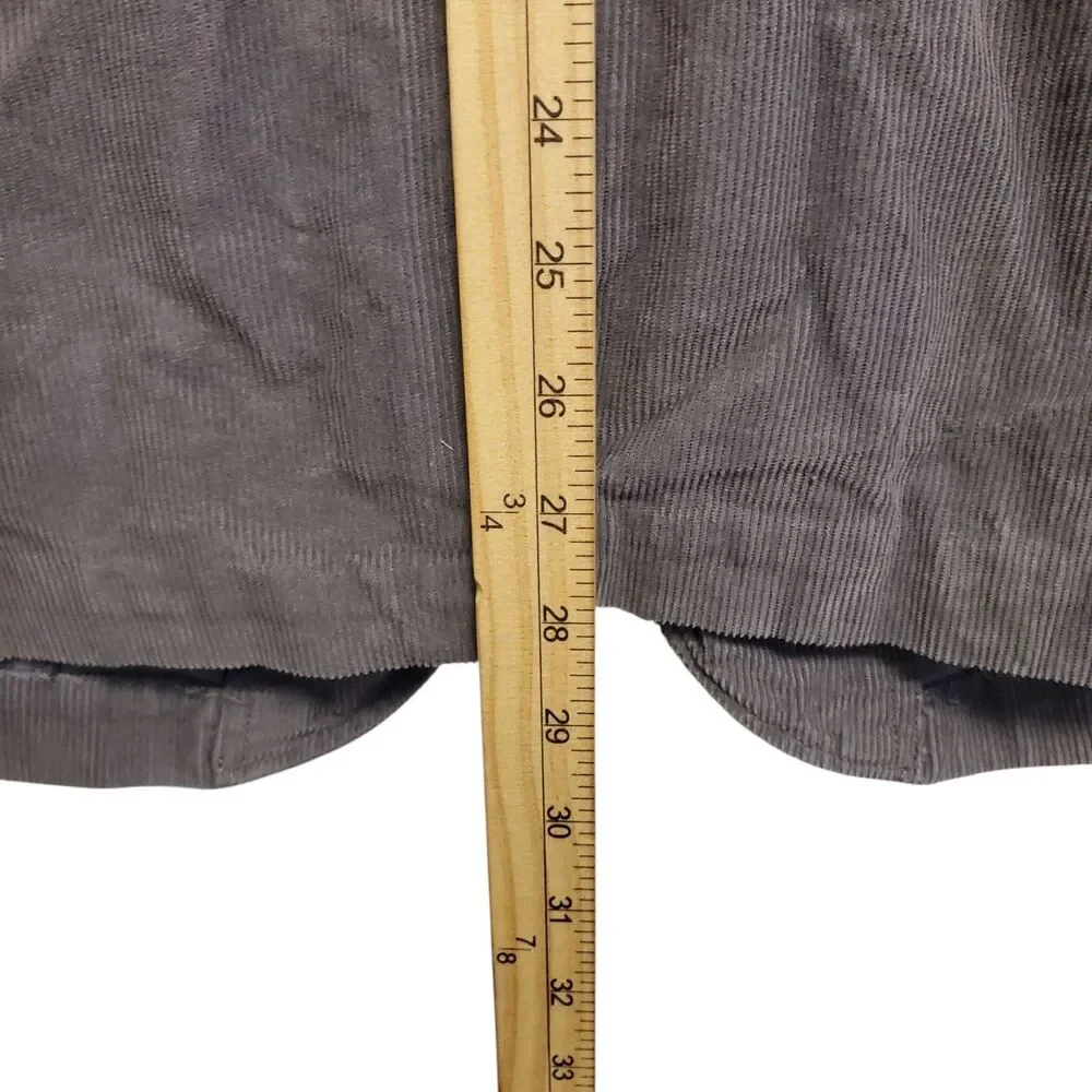 Vintage J CREW Jacket Mens Medium Gray Corduroy Blazer Single Breasted Preppy